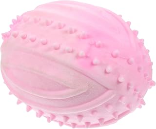 ARTSEWPLY Juguete para Perros Bola de Goma Resistente y Pequeña Pelota Masticable Interactiva para Estimular y Entretener Mascotas Exteriores Color Rosa