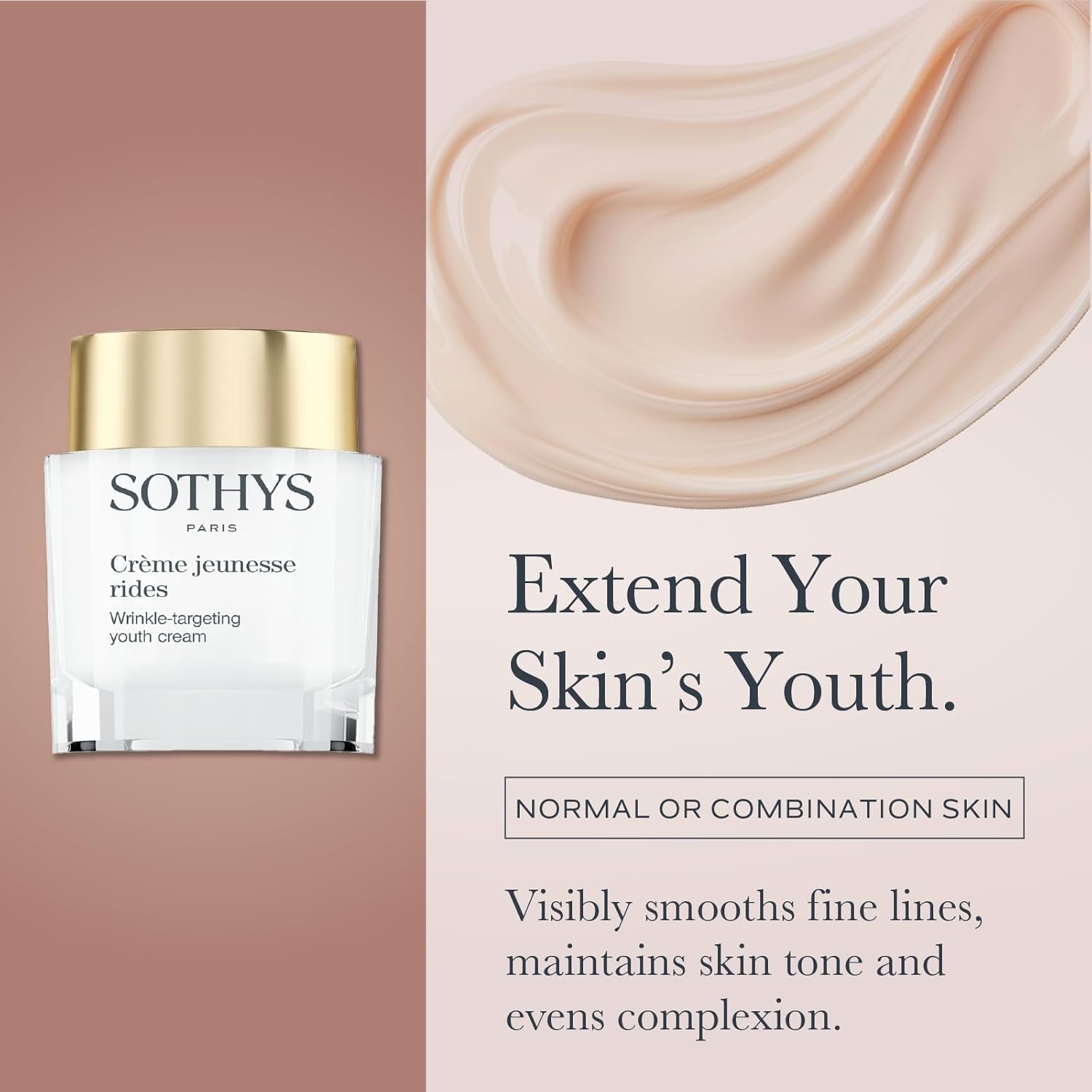 SOTHYS Wrinkle-Targeting Youth Cream | Face Moisturizer for Anti-Aging, Wrinkle Reduction, Youthful Skincare | Normal or Combination Skin - Image 2