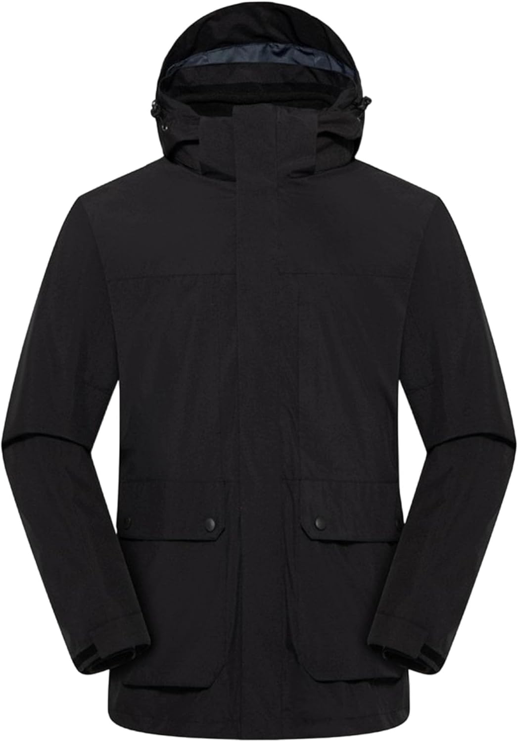 Winter Coats for Men Waterproof Winter Jackets for Men Warm Padded Jacket Zip Up Lightweight with Hood Windbreaker