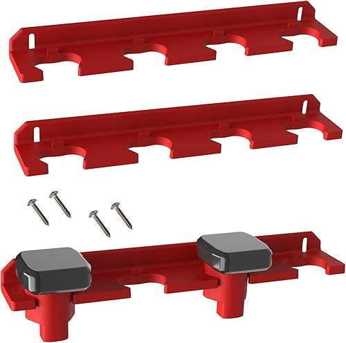 Soporte de batería para Milwaukee M12, soporte para batería Milwaukee m12 de 4 ranuras, soporte de batería de 12 V Milwaukee, almacenamiento de