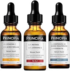 Principia - Kit Trio Vitamina C-10 + Retinol + Ácidos Hialurônicos Skincare
