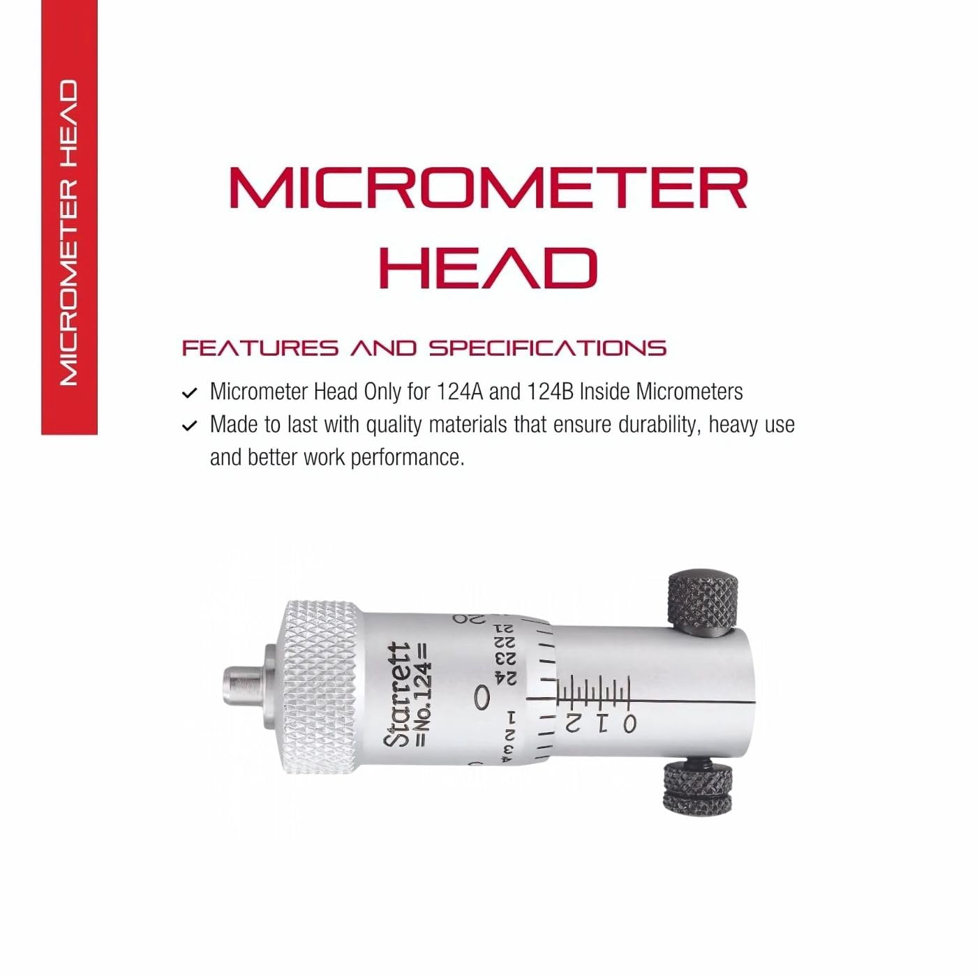 Starrett h124 a/B Einbaumessschraube für 124 A/124B Einbaumessschraube für 124 A/124B