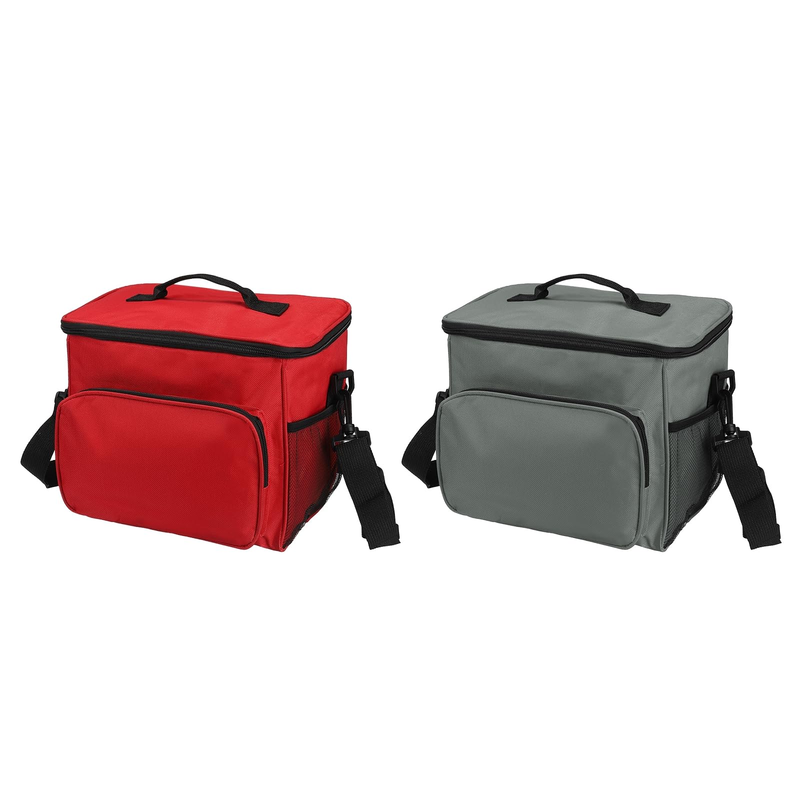 Boîte à déjeuner pour femmes/hommes, 2 pièces, sac à déjeuner isotherme, sac fourre-tout thermique, récipient à déjeuner réutilisable 9,4 x 6,7 x 10,2 pouces pour le travail, pique-nique en plein ai