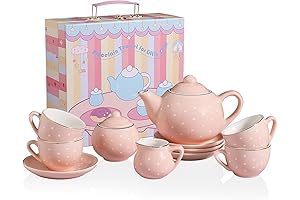 Sweejar Porcelain Tea Set for Little Girls