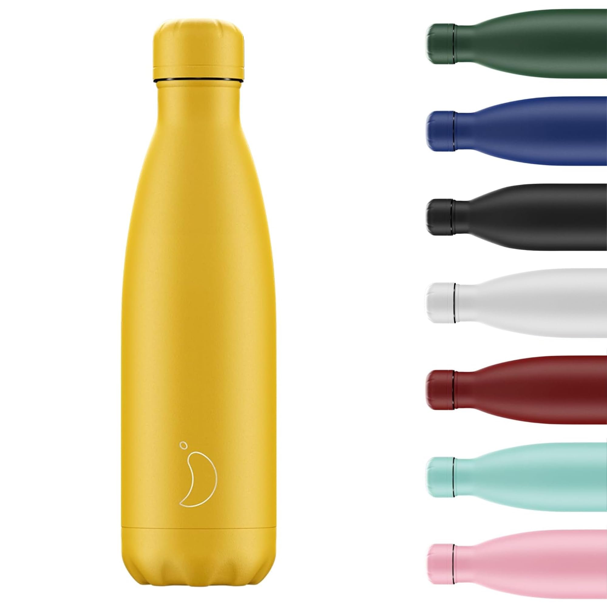 Chilly's Original Water Bottle - Vacuum Insulated Stainless Steel Water Bottle, Reusable Thermal Flask For Hot & Cold Drinks - Leak Proof, No Sweat - 260, 500 and 750 ml