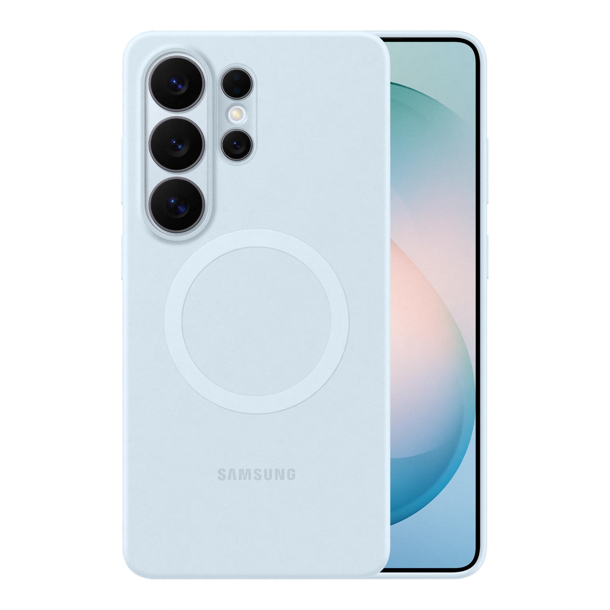 Samsung Silicone Magnet Case For Galaxy S26 Ultra Light Blue Ef-Es948clegww