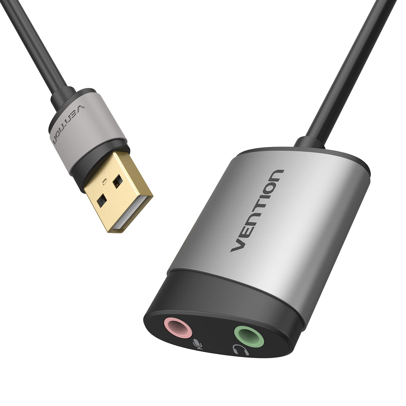 USB Sound Card, VENTION USB Audio Adapter Stereo External Sound Card