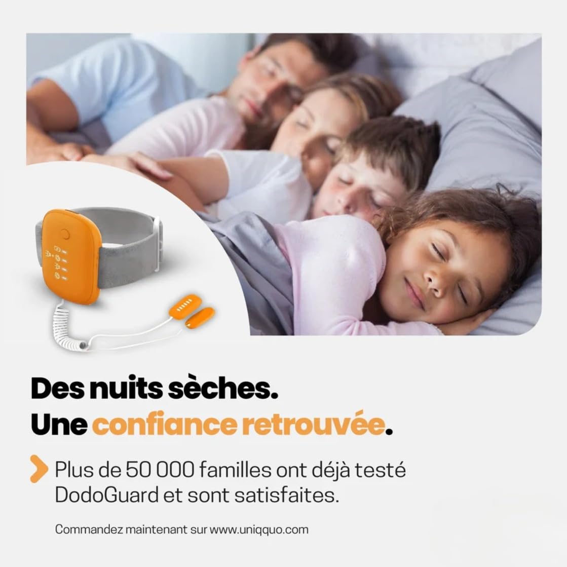 Alarme D'énurésie Nocturne DodoGuard™, Alarme Pipi, Recharge USB | Accessoire D'énurésie avec 3 Modes, Alarme Pot Sûr Haute Sensibilité pour, Filles, Garçons Et Autres (1 Article)