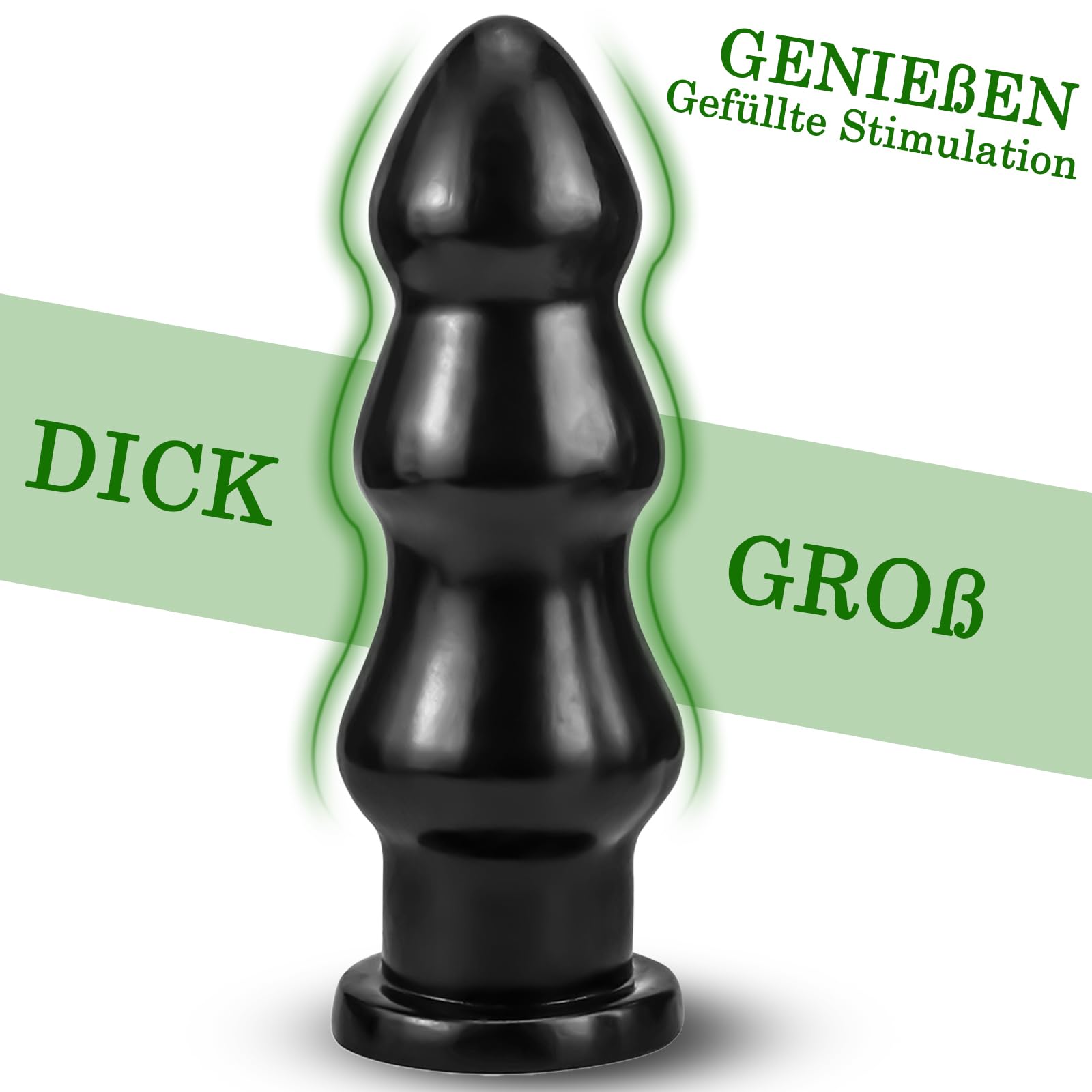 BDSMAGE Plug Anal con 3 bolas anales, Anal Juguetes Eróticos para Pareja Sexuales, Plugs Anaux Butt Plug pour Femmes Hommes, Juguetes Eróticos Sexuales (Negro)