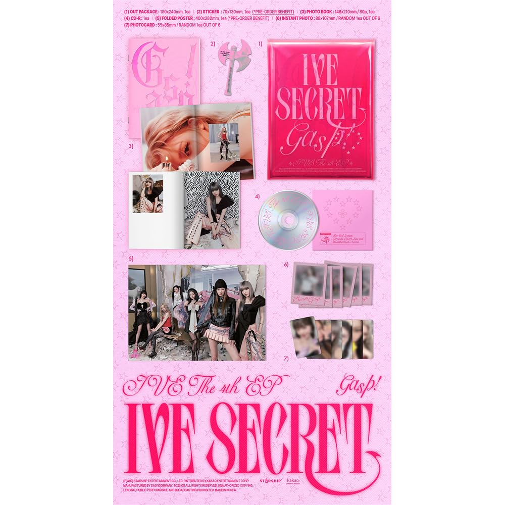 Amazon.com: IVE - [IVE SECRET] 4th mini album (Standard ver