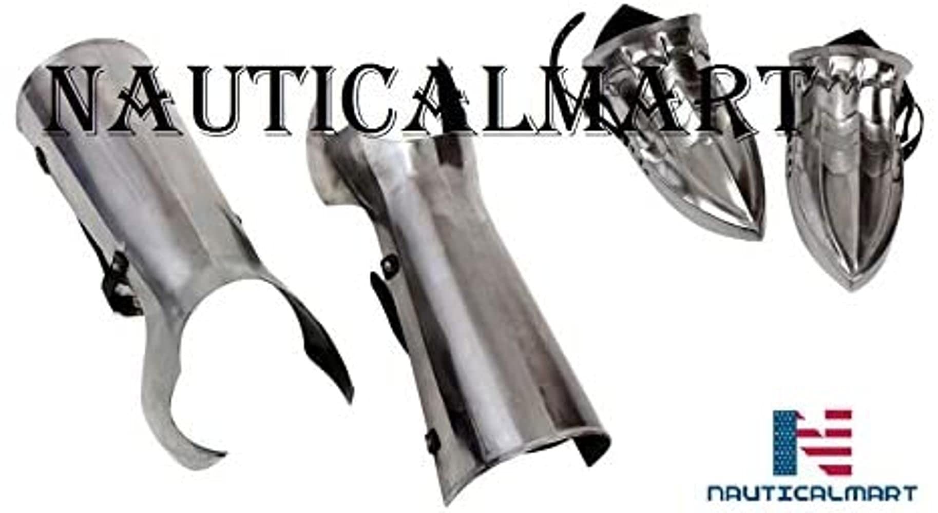 NauticalMart Medieval Fantasy Greaves and Sabatons