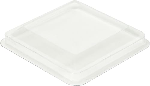 DLux 100 tapas reutilizables para tazas de postre cuadradas de 5 onzas