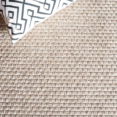 Tapete SAFAVIEH Lavable para Exterior 8' x 10' Beige miniatura 4