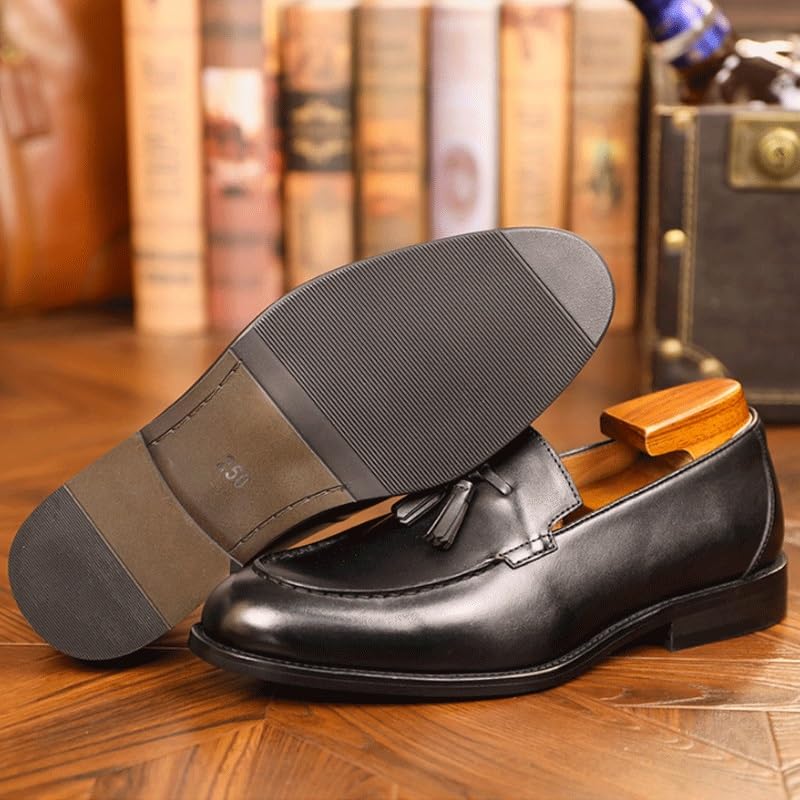 Men's Modern Classic Lace up Leather Lined Perforated Oxfords Shoes Men Breathable Wingtip Brogue Derby3