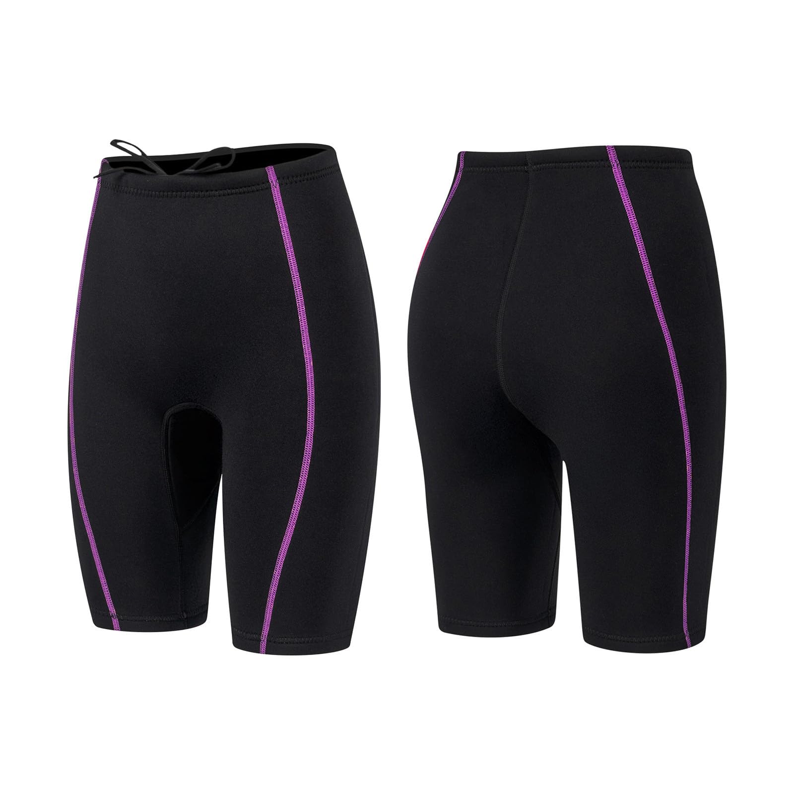HAOLEI Pantalones Cortos de Neopreno para Mujer,Cintura Elástica Pantalon Corto de Neopreno de 1.5mm Protección contra El Frío Pantalón Cortos de Buceo para Surf, Natación, Snorkeling
