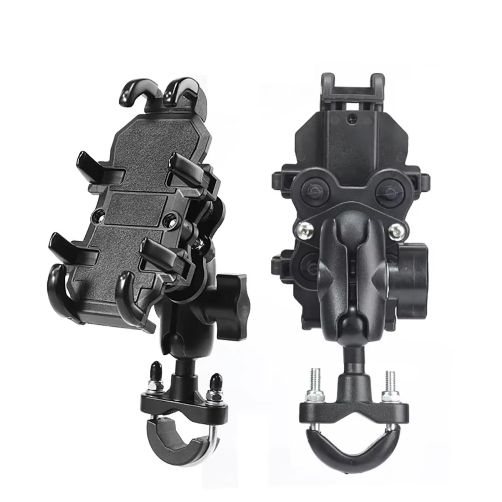 Support Navigation Moto Support Téléphone pour Guidon Moto en Alliage pour Vélo Électrique GPS Support Montage pour Amortisseur(Handlebar Shock)