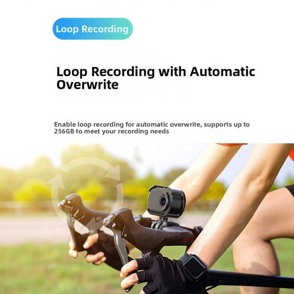 1080P per mini Action Cam Portatile Vivavoce 1080P per Mini Action (Bianco) | Full HD 1080P, registrazione a mani libere, design a forma di pollice, materiale ABS, compagno di viaggio