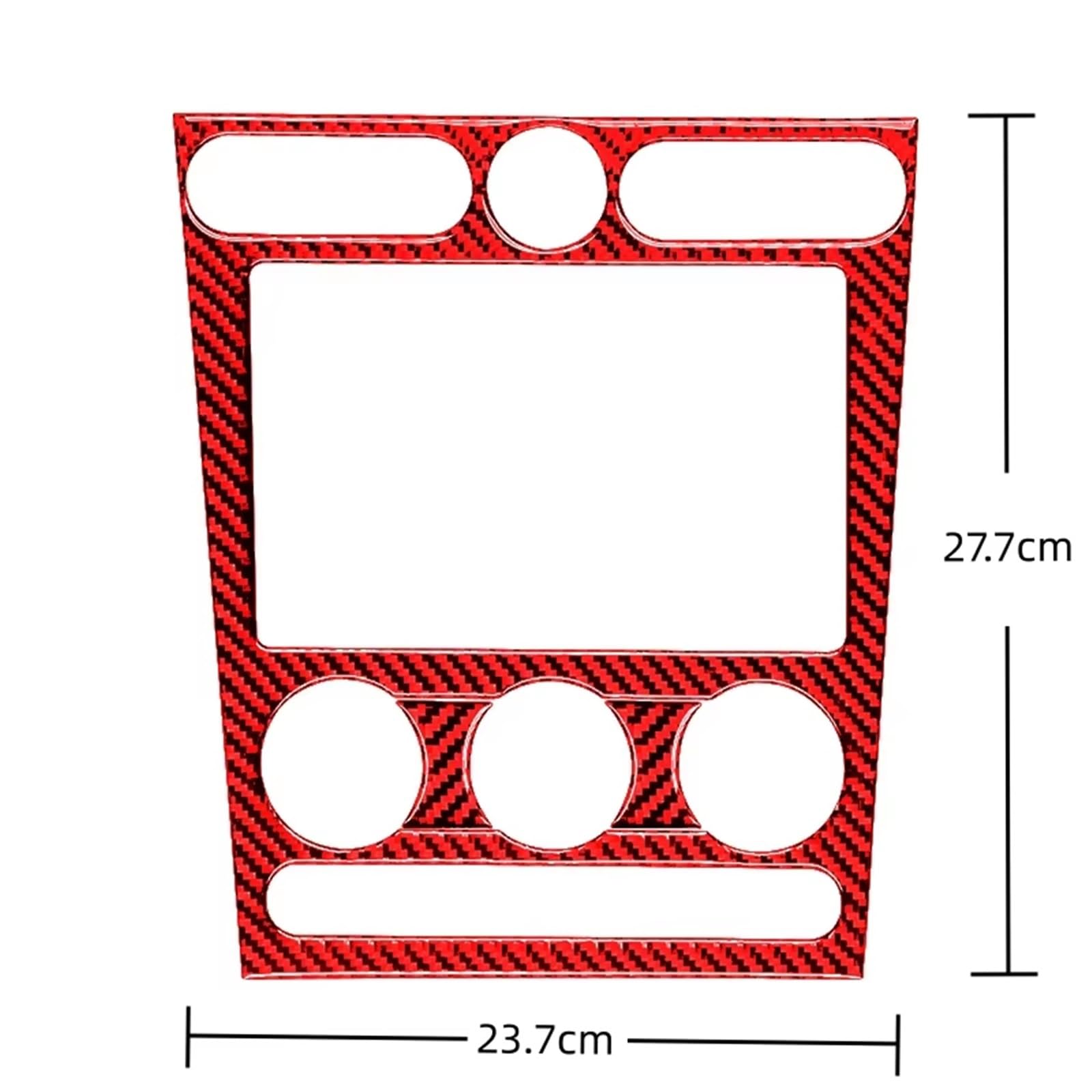 Rivestimento Centrale Compatibile Con Ford Per Mustang GT S197 2005-2009 Car Center Console Pannello CD Adesivo Cornice Cornice Copertura Decalcomania Interna Accessori