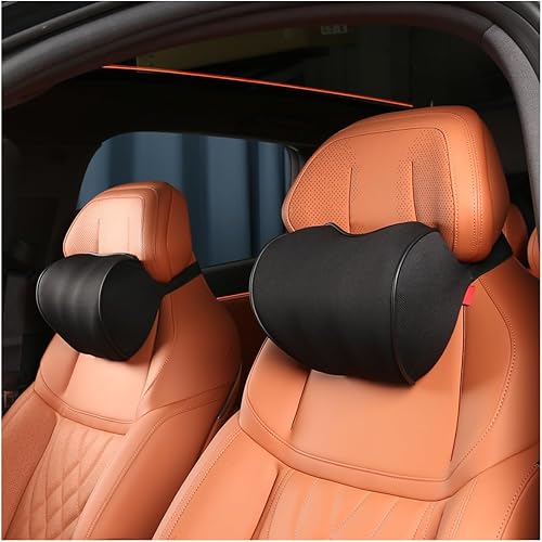 Miniatura 8 de Almohada para reposacabezas de asiento de automóvil, almohada para reposacabezas de automóvil para conducir, 100% espuma viscoelástica y almohada
