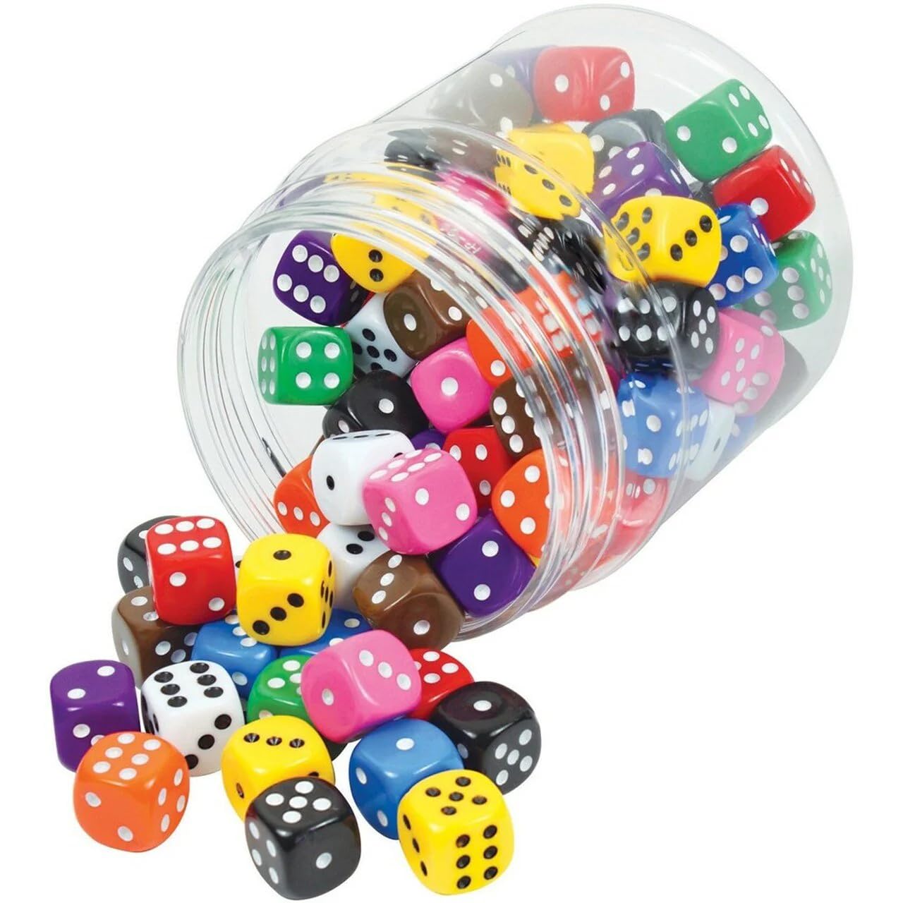 DIGSMORDEN 16mm Multi Coloured dice 6 Sided Bright Colours 40 dice in a Jar. (B0DH4PL9F5) Amazon Price History, Amazon Price Tracker