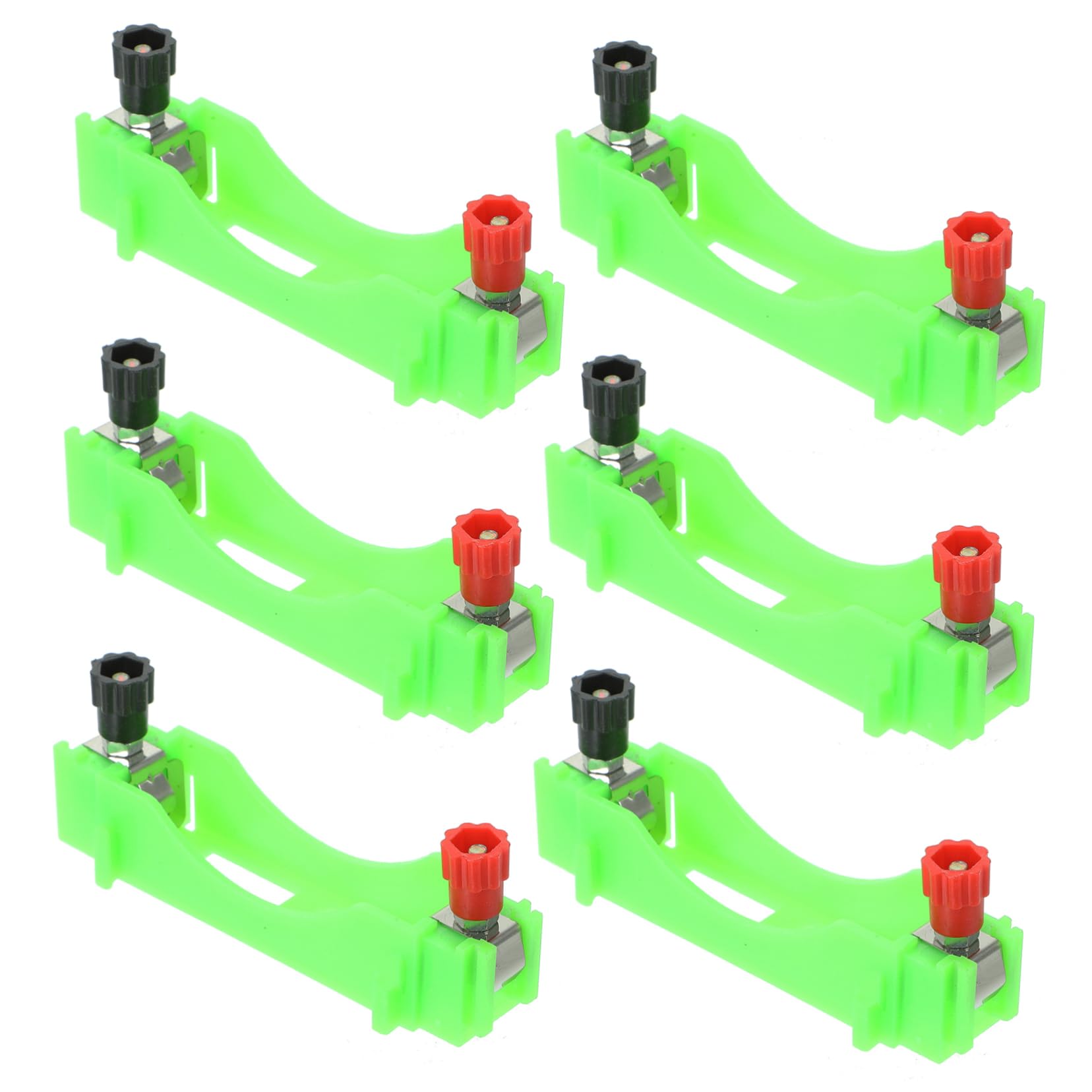 MOLUCKFU 6Pcs Aa Battery Case Holders for DIY Circuit Experiment Tool Physics Kit Easy to Use and Install for Series and Parallel Circuit Building