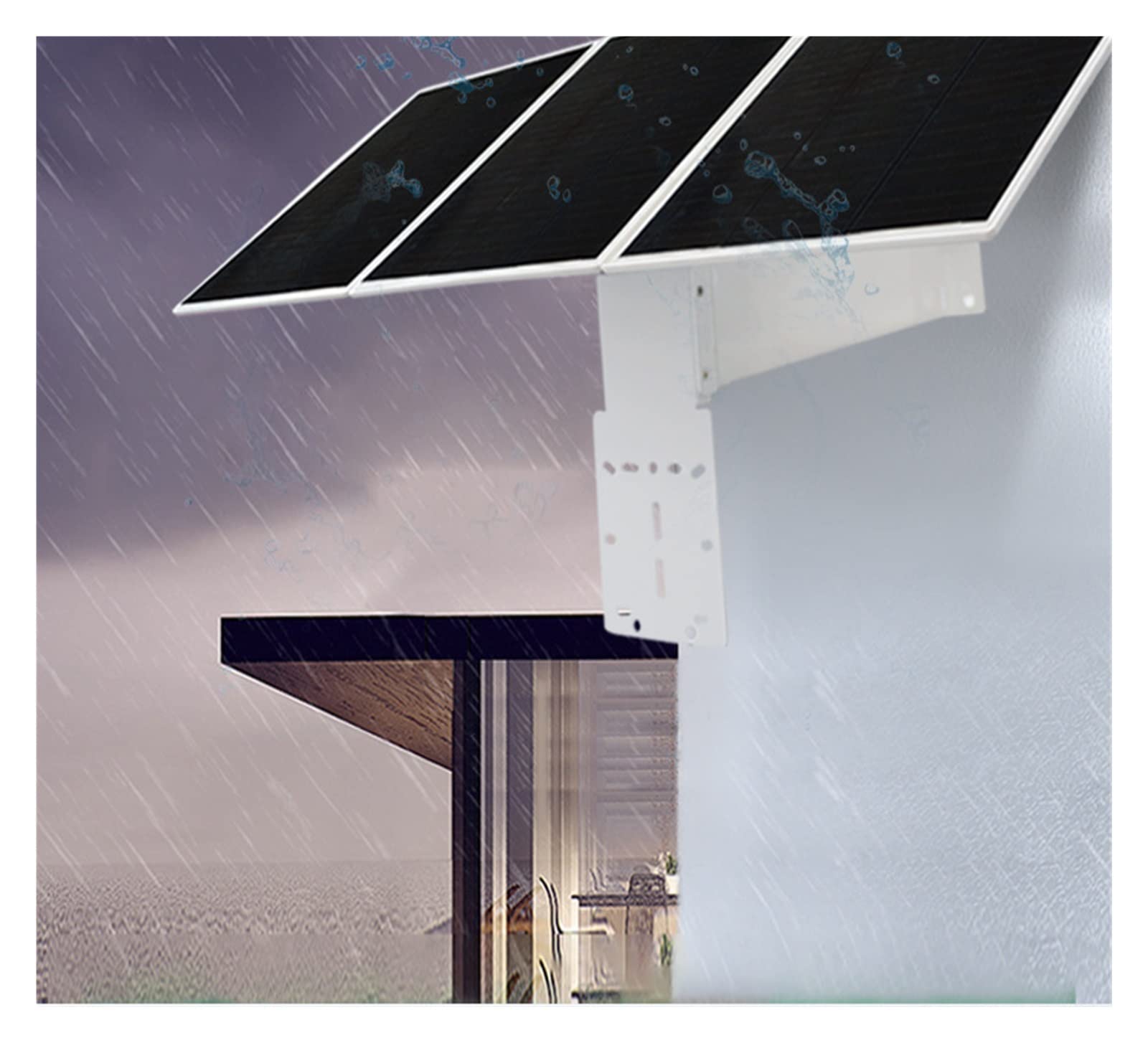 Pannello Solare Kit di Ricarica for Telecamera di Sorveglianza con Pannello Solare A Scandole da 60 W. di Generazione di Energia Fotovoltaica Ad Alimentazione Fotovoltaica