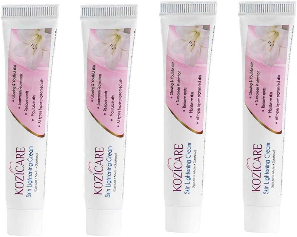 Kozicare Healthvit Kozic Acid, Vitamin C & E, Arbutin Skin Whitening Cream,15g (Pack of 4)