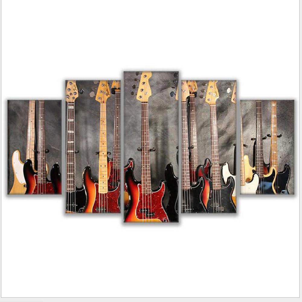 Gitarren-Leinwandbild – Rock&Roll Wanddekoration, Gerahmt 30,5 X ... Cm, Für Wohnzimmer, Schlafzimmer, Küche