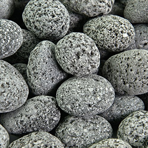 Black 2 Inch - 4 Inch Fire Rock | Fireproof and Heatproof Round Pebbles for Indoor or Outdoor Gas Fire Pits and Fireplaces - Natural, Hand-Picked Stones | 10 Pounds