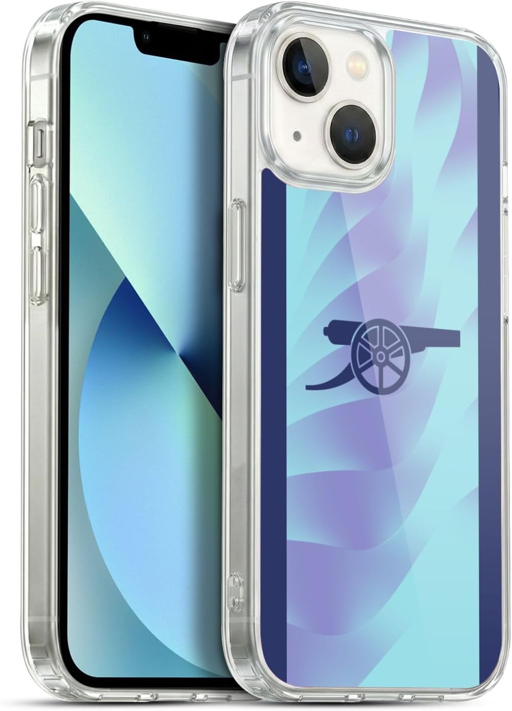 Head Case Designs Officially Licensed Arsenal FC Third 2024/25 Kit Gel Case [Military Grade Protection] Compatible with Apple iPhone 13