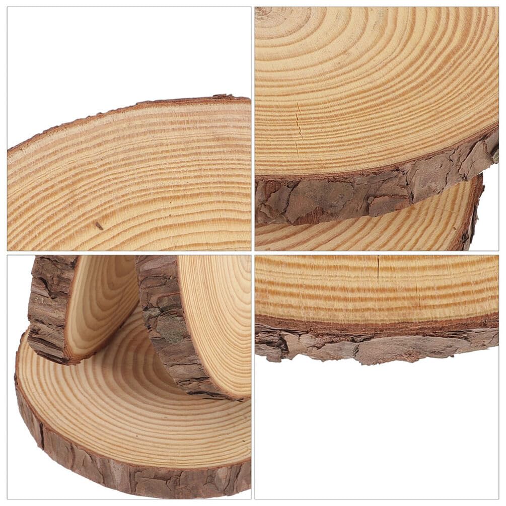 SUPVOX Garden Stepping Stones 11 Inch Wooden Chip Decoration for Outdoor Lawn Pathways and Walkway Landscaping