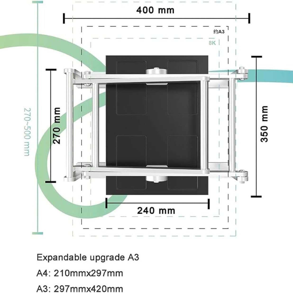 Máquina de impresión manual para impresión de bloques, diseño de prensa plana con presión ajustable, ideal para proyectos de arte y manualidades