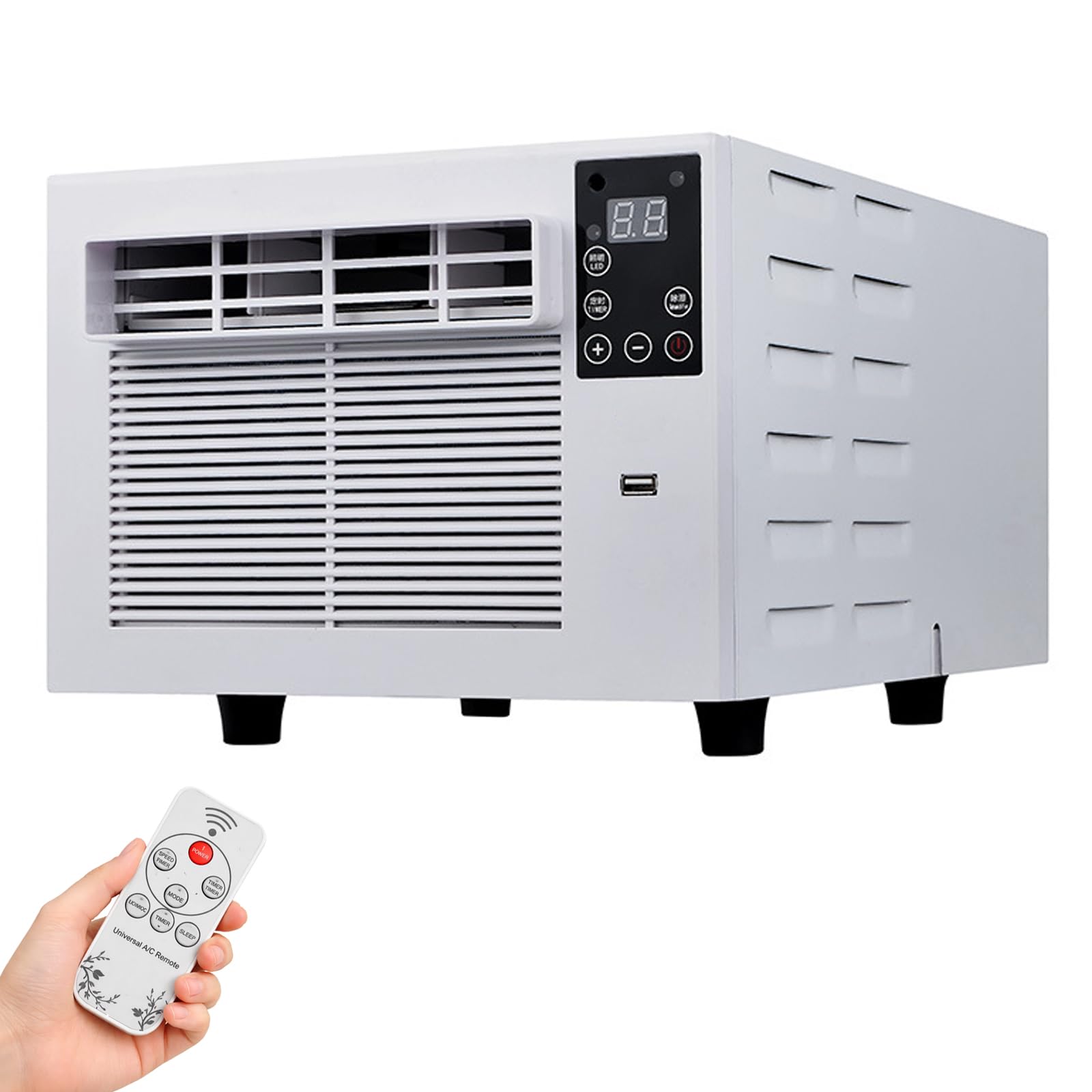 Jntfne Portable Mini Air Conditioner With Dehumidifier, Fast Cooling Personal Ac, No Outdoor Unit, Ideal For Camping And Small Spaces