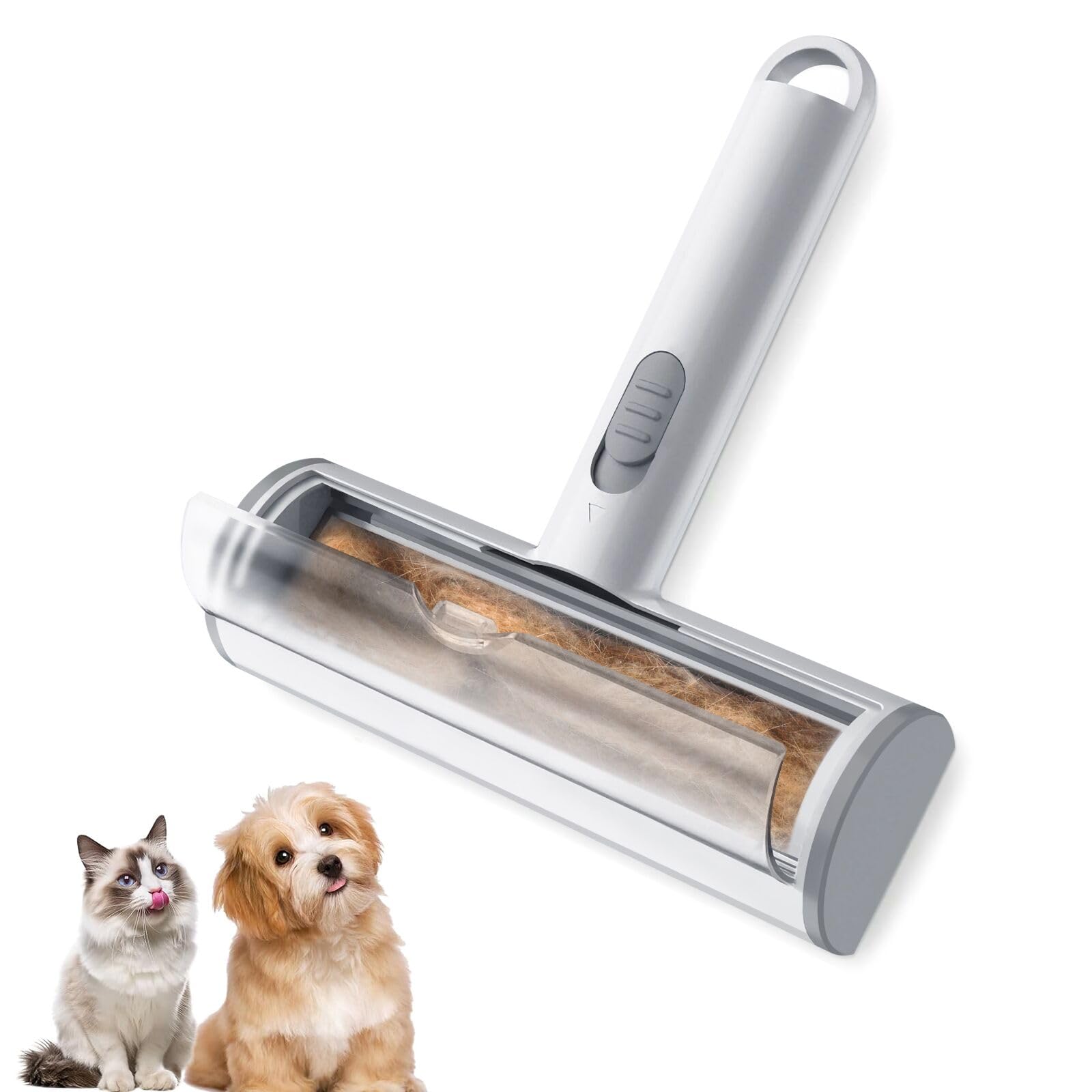 ipow Pet Hair Remover, Lint Roller for Dog Hair and Cat Hair Lint Brush for Pet Hair, gray