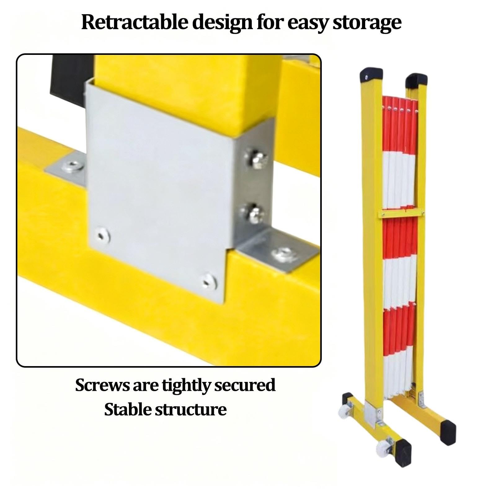 Barriera di sicurezza estensibile, recinzione retrattile portatile