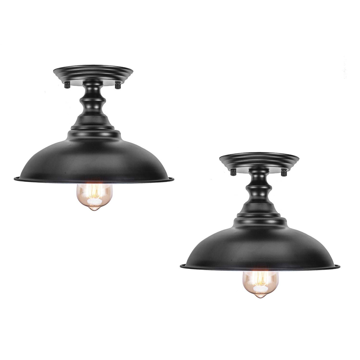 Buy HMVPL Semi Flush Mount Ceiling Light, 2 Pack Farmhouse Close to