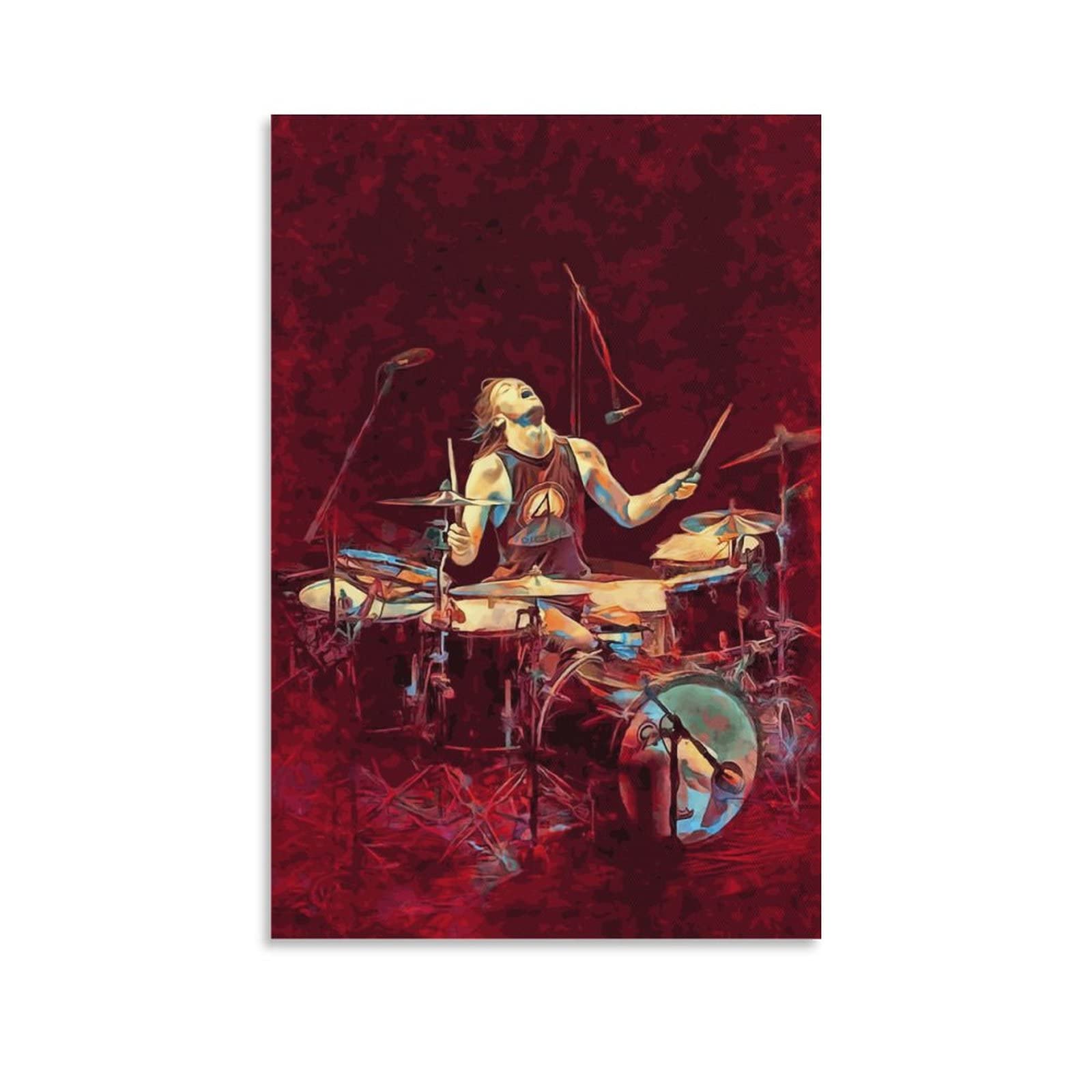 AleakeaTaylor Hawkins Tribute Vintage Poster Canvas Print Wall Art Retro Decorative Painting for Home Bedroom Living Room Decor08x12inch(20x30cm)