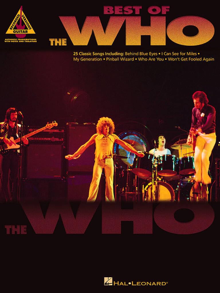 BEST OF THE WHO (TAB): Guitar Recorded Versions