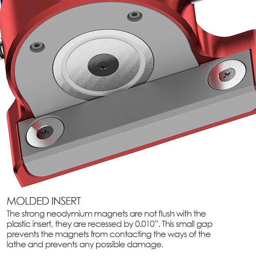 Indicador de Carro Magnético 1 pulg CNC aluminio miniatura 5
