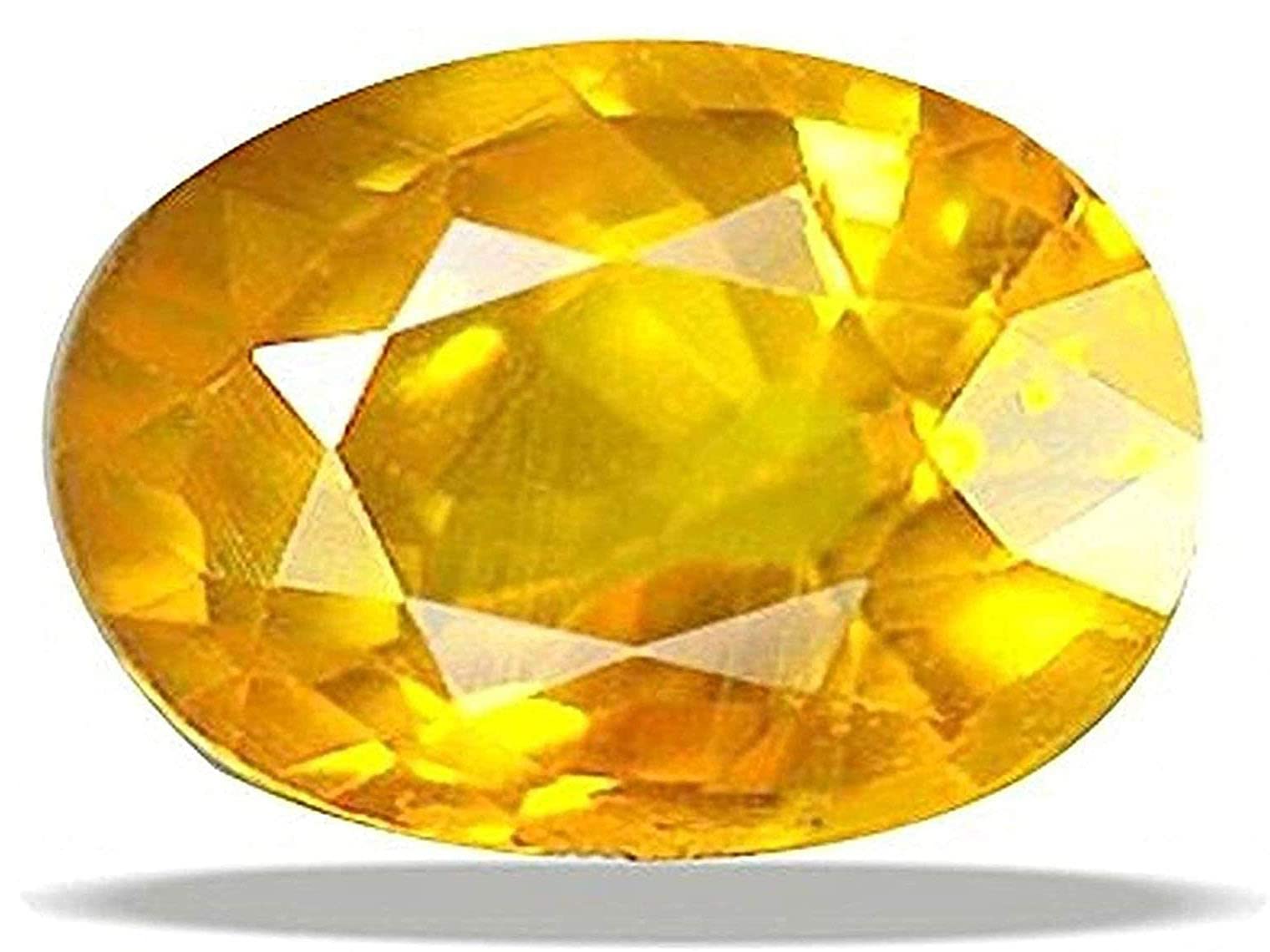 Bague Yellow Sapphire Stone original Pukhraj Natural Certified Precious Loose gemStone (6.25) (B08VGMVD8S) Amazon Price History, Amazon Price Tracker