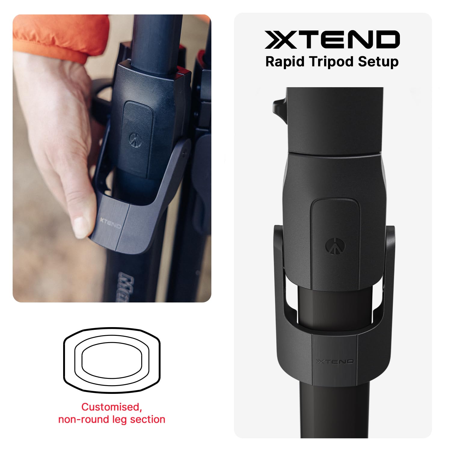 Manfrotto One Photo, Kit Trípode de Aluminio + Rótula XPRO 3‑Way, 12 kg de Carga, Columna 90°, Patas XTEND, Columna Deslizante, Pies Modulares, para Cámaras DSLR y Mirrorless