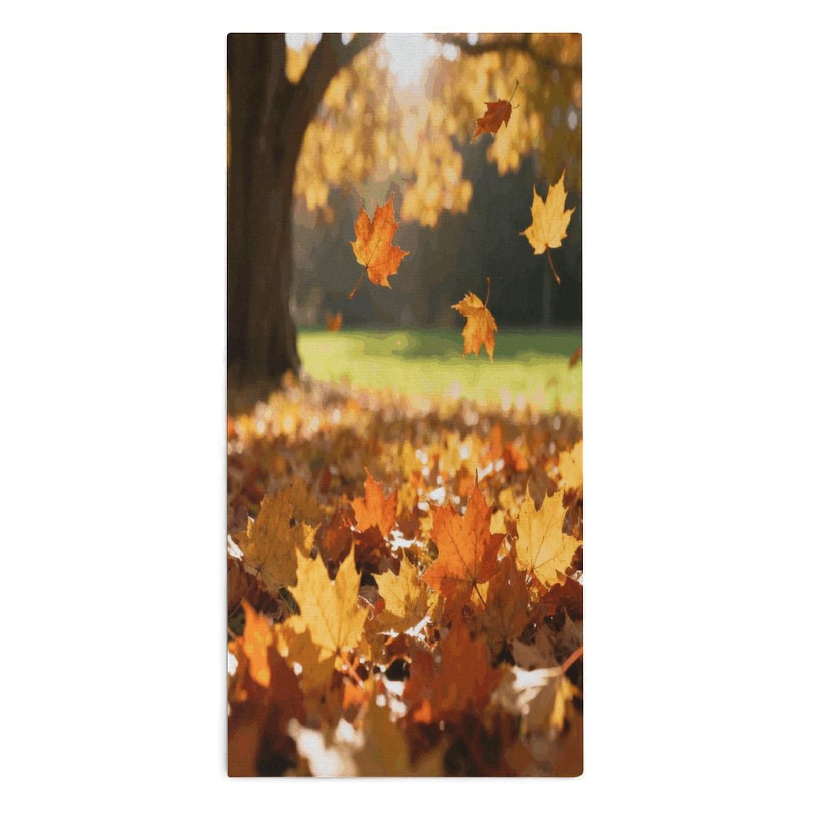 VstaDank Autumn Leaves Towel Quick Dry Absorbent Towels for Beach Thin Soft Lightweight Travel Bath Towel Sand Free Super Microfiber Face Towels for Sport Bath Adults