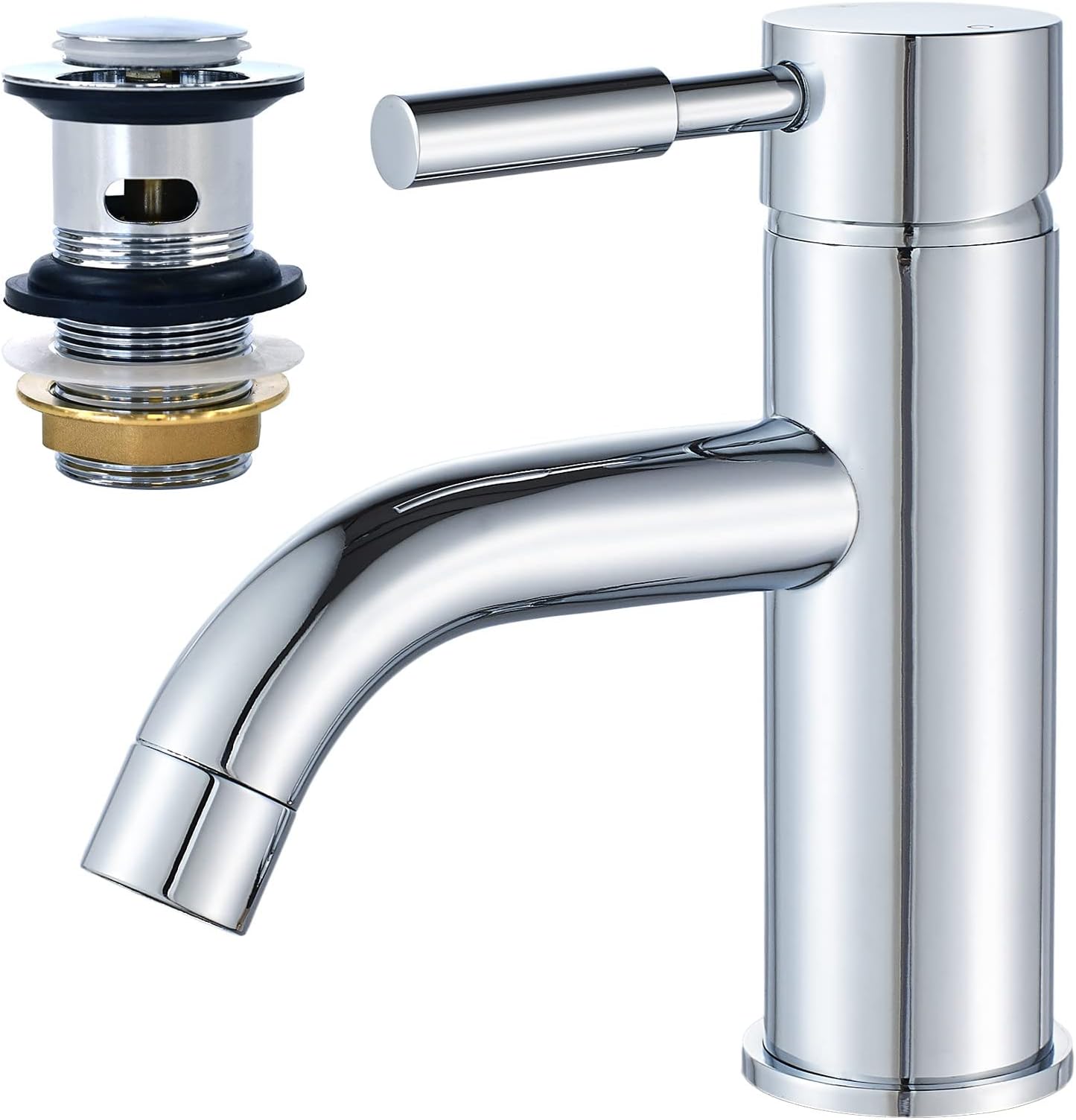 CREA Kitchen Mixer Tap, Single Handle Sink Mixer Tap, Basin Taps with