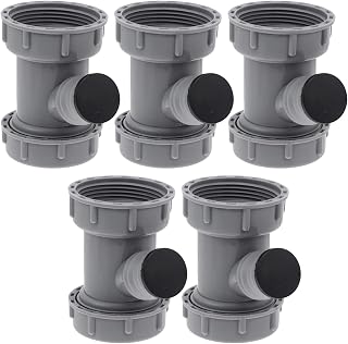 DOITOOL 5pcs Three-way Drain Sink Plumbing Parts Tubing Bar Sink Overflow Sink Drain Sink Overflow Adapter Drain Trap Connector Drain Line Adapter Exhaust Connector Hose Pp