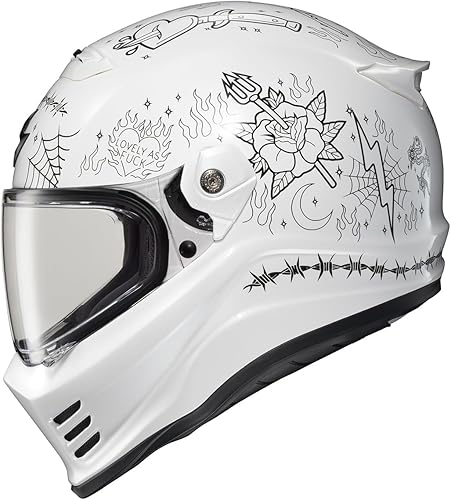 Miniatura 1 de ScorpionEXO Covert FX - Casco integral para motocicleta de adulto estilo Street Fighter, con bolsillos para altavoces con Bluetooth, certificación