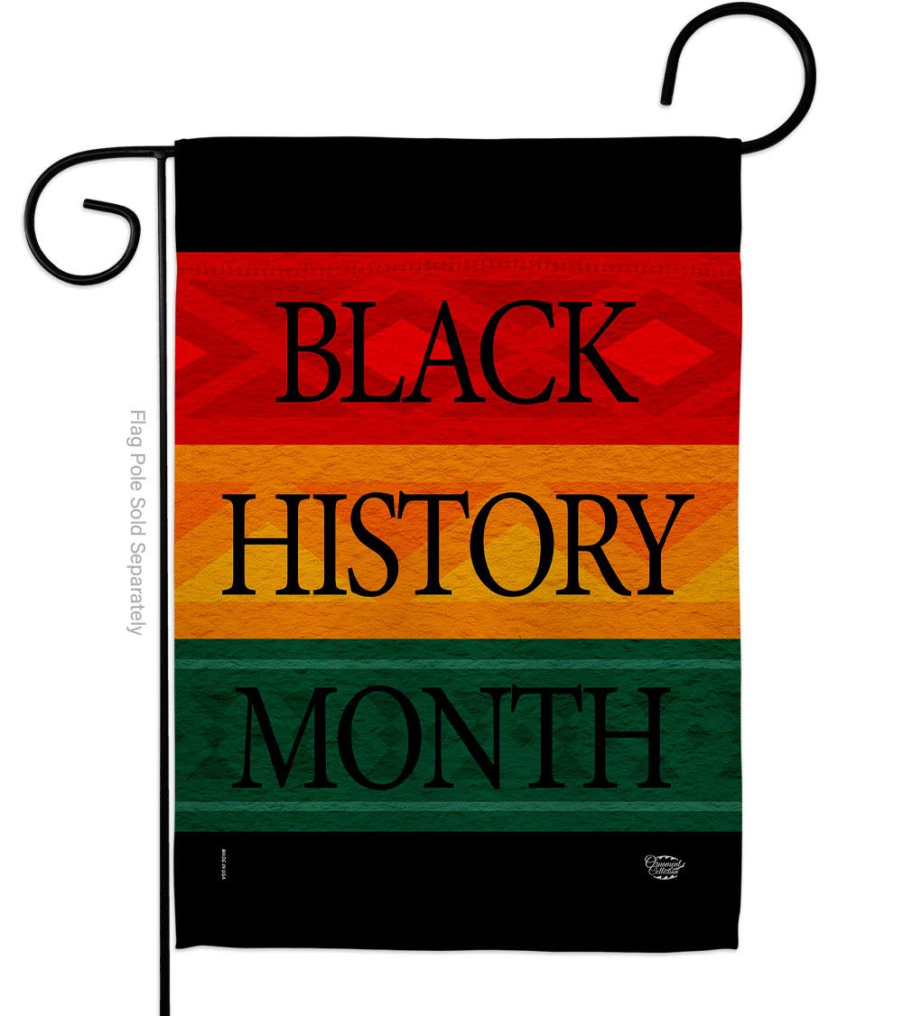 Ornament Collection Black History Month Afro Garden Flag Support Cause BLM Anti Racism Justice Revolution Movement Equality Social House Decoration Banner Small Yard Gift Double-Sided, Made In USA