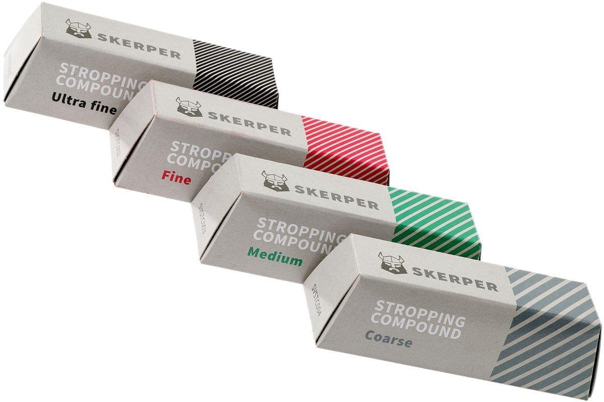 Skerper Stropping Compound Set STCSET2 Grossier, Medium, Fin et Ultrafin