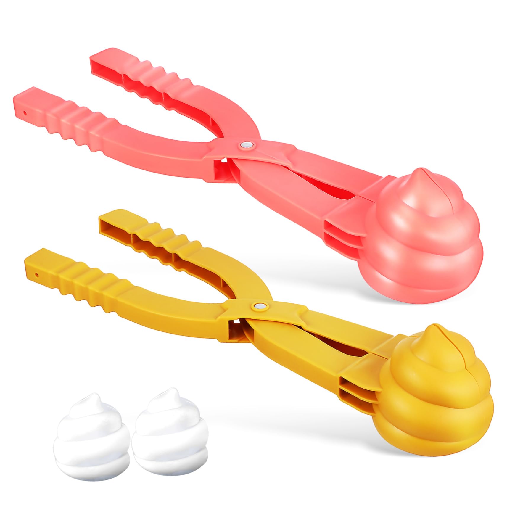 Yardwe 2pcs Maker Clips Shaper for Outdoor Fun Snowman Building and Winter Sports Activities Random Colors