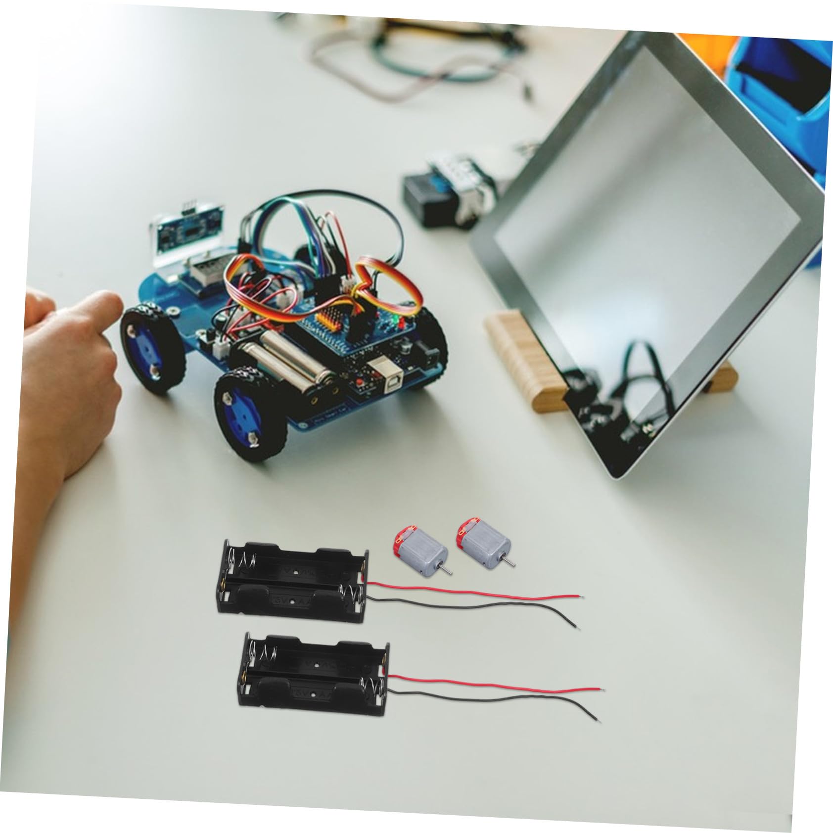 TOYANDONA Kit di Costruzione di Circuiti Elettrici per Ragazzo Ragazza con Motore Dc e Ingranaggi Meccanici in Plastica Set di Esperimenti Scientifici di Fisica per Progetti di Apprendimento