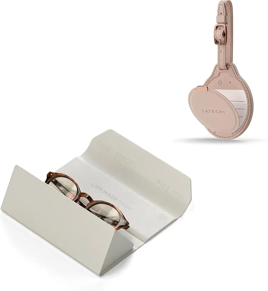 Satechi FindAll Smart Glasses Case and Smart Luggage Tag Bundle